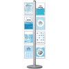Multi Stand Prospekthalter 13 - doppelseitig mit 8xA4-Einschub vertikal #1