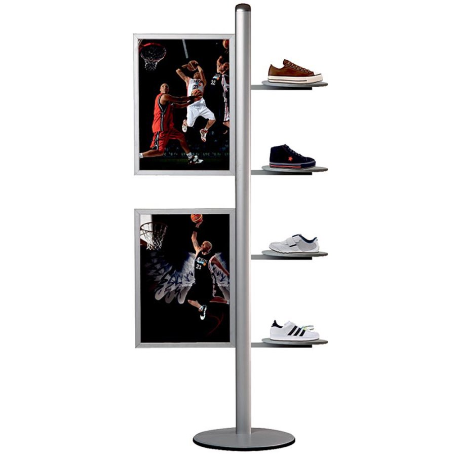 Infost&auml;nder, MultiStand, 50cm Banner, 2 x doppelseitige Einschubrahmen, A2 - 42 x 59,4 cm