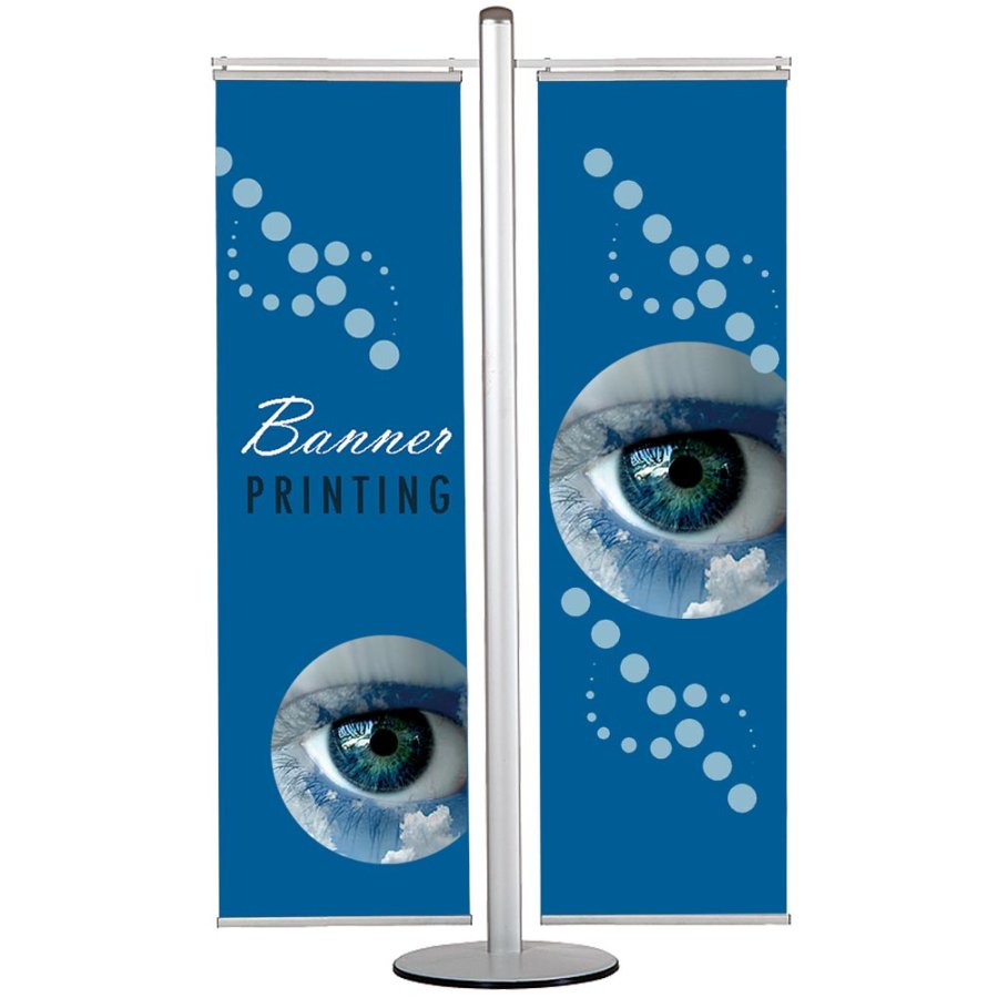 Bannerdisplay, MultiStand, doppeltseitig, 2 Banner, 40 cm