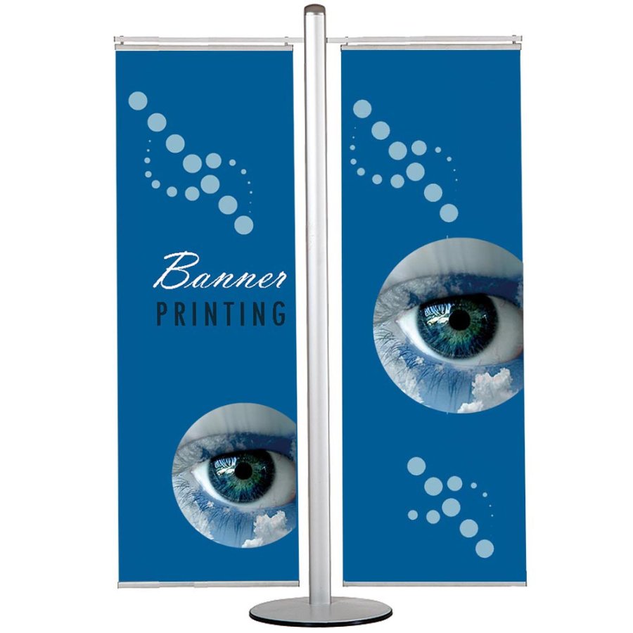 Bannerdisplay, MultiStand, doppeltseitig, 2 Banner, 50 cm