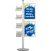 Infost&auml;nder, MultiStand, einseitig, 4 A4-Regale, 2 Slide-in Rahmen, A2 - 42 x 59,4 cm #1