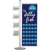 Bannerdisplay, MultiStand, einseitig, 4 A4-Regale, Banner, 50 cm #1