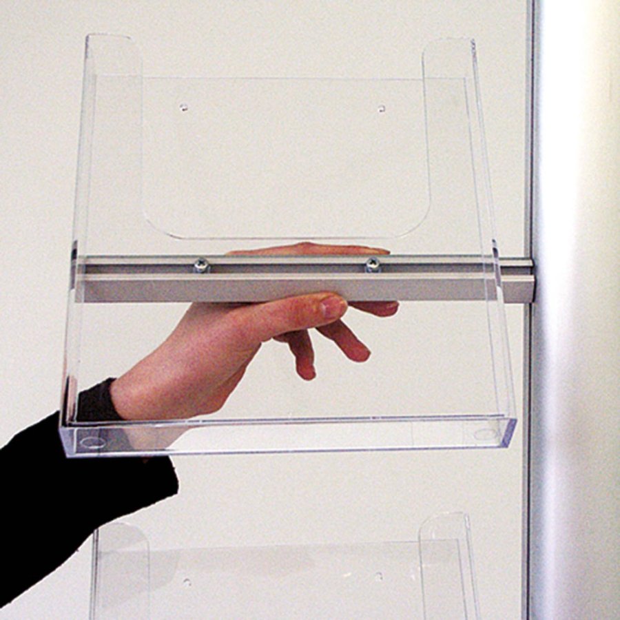 Multi Stand Prospekthalter 19 - einseitig, 1 St&uuml;ck 70 cm Banner + 4 x A4-Regale