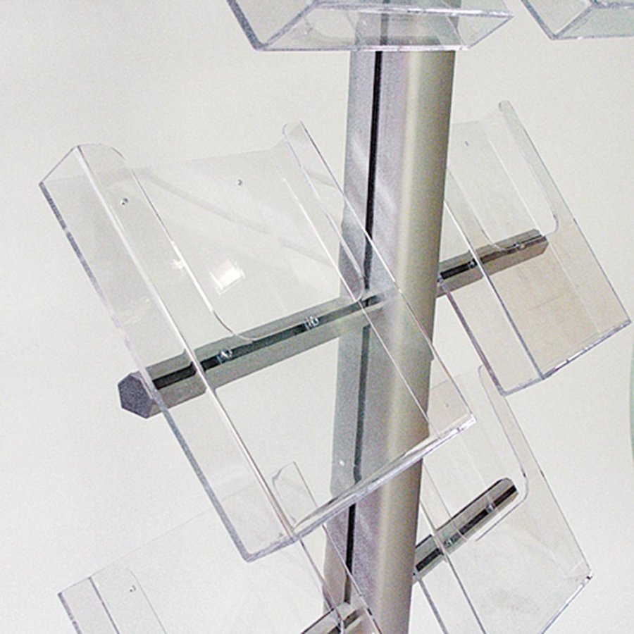 Multist&auml;nder Prospekthalter einseitig - Flyer - 8xM65 - 9,9x21 cm