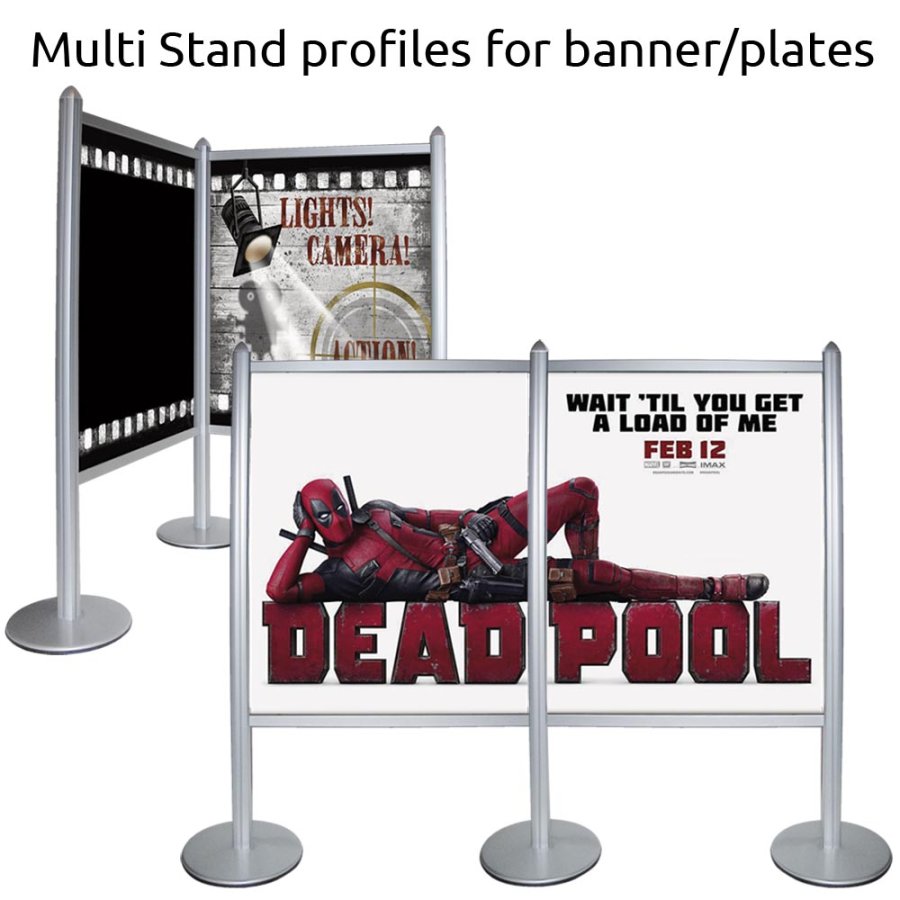Multi Stand Wandverbinder f&uuml;r Banner