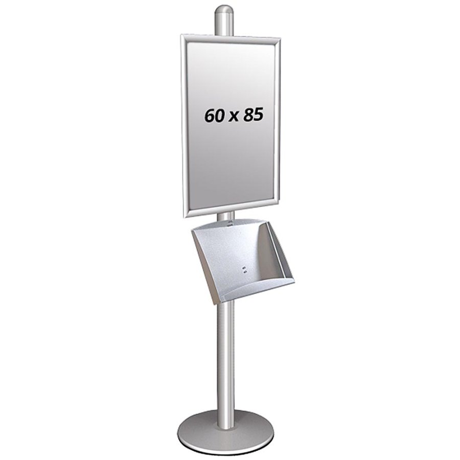 Infost&auml;nder, MultiStand, einseitig, Stahlregal, Klapprahmen, 60 x 85 cm