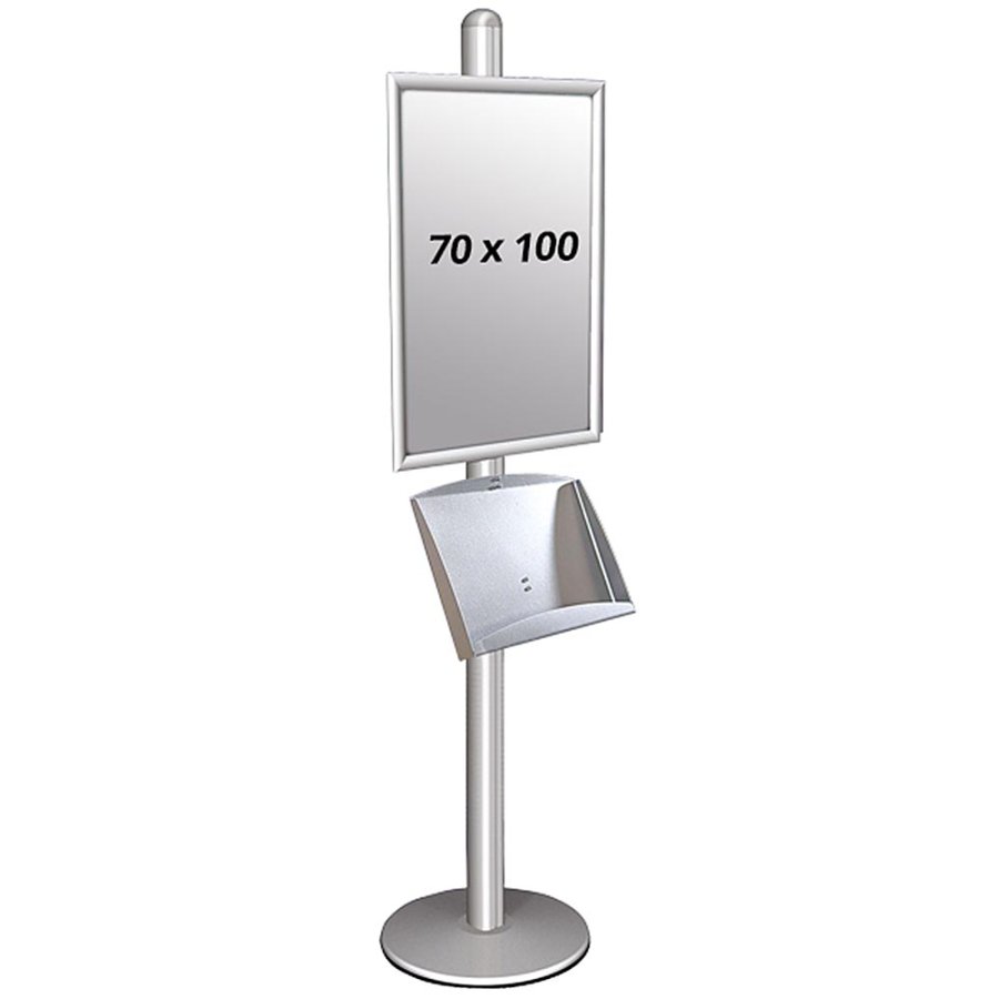 Infost&auml;nder, MultiStand, einseitig, Stahlregal, Klapprahmen, B1 - 70 x 100 cm