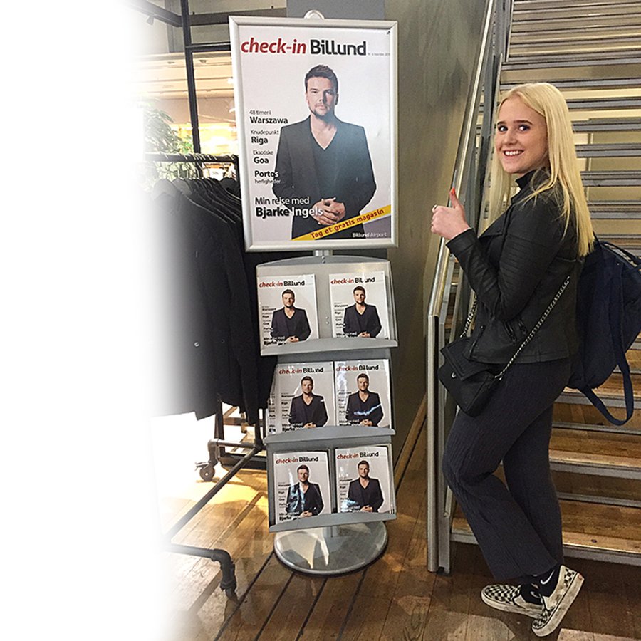 Multi Stand 3 Infost&auml;nder - einseitig mit 2 Stahlregalen 25mm, 1 x 70 x 100 cm