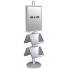 Infost&auml;nder, MultiStand, doppeltseitig, 4 Stahlregale, 2 Klapprahmen, 60 x 85 cm #2