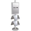 Infost&auml;nder, MultiStand, doppeltseitig, 4 Stahlregale, 2 Klapprahmen, B1 - 70 x 100 cm #2