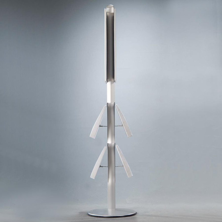 Multi Stand 4 Infost&auml;nder - doppelseitig mit 2 Acrylregalen 25mm, 2 x 50 x 70 cm