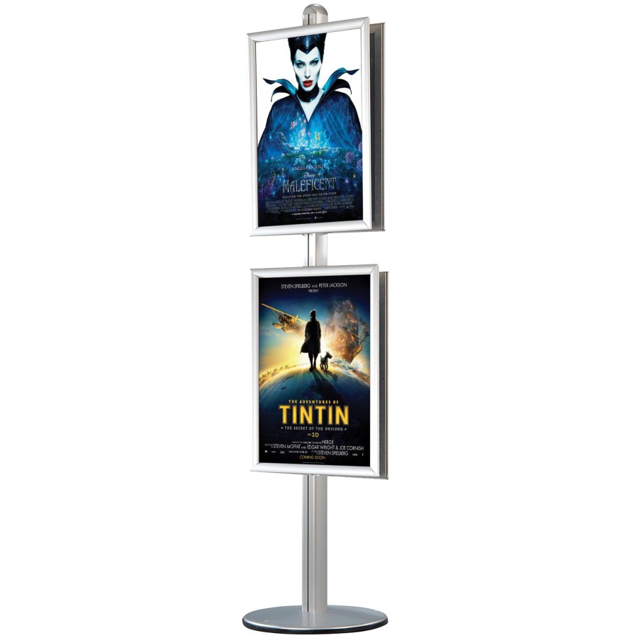 Infost&auml;nder, MultiStand, doppeltseitig, 4 x Klapprahmen, B2 - 50 x 70 cm