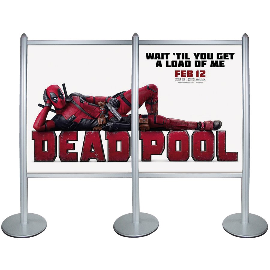 Multi-Stander-Bannerwand - doppelseitig