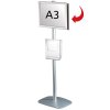 Mini-Multi Stand Infost&auml;nder - doppelseitiger A3-Klapprahmen + A4-Brosch&uuml;renhalter #2