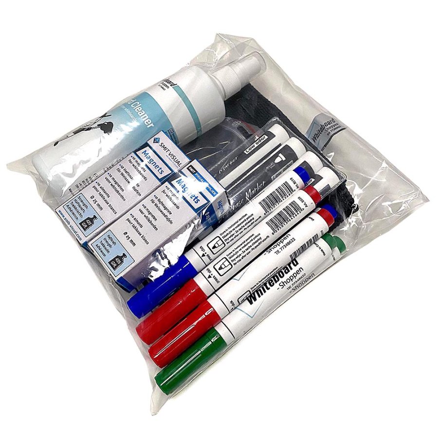 Gro&szlig;es Zubeh&ouml;rset f&uuml;r Whiteboardtavler, alles was Sie brauchen und noch ein bisschen mehr.