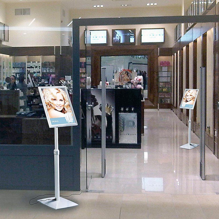 LED-Men&uuml;-Infostander - A4