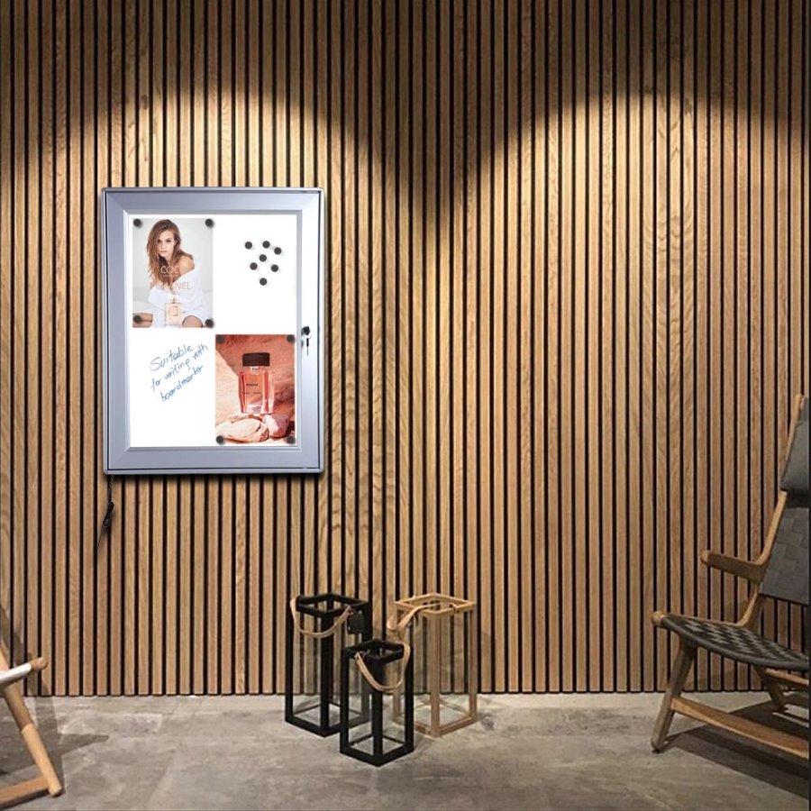 LED Menu Aush&auml;ngeschrank f&uuml;r 4xA4