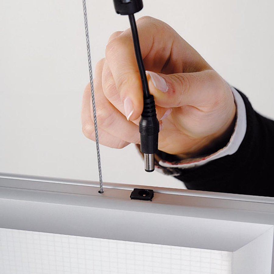 LED-Leuchtrahmen doppelseitig - A4 horizontal