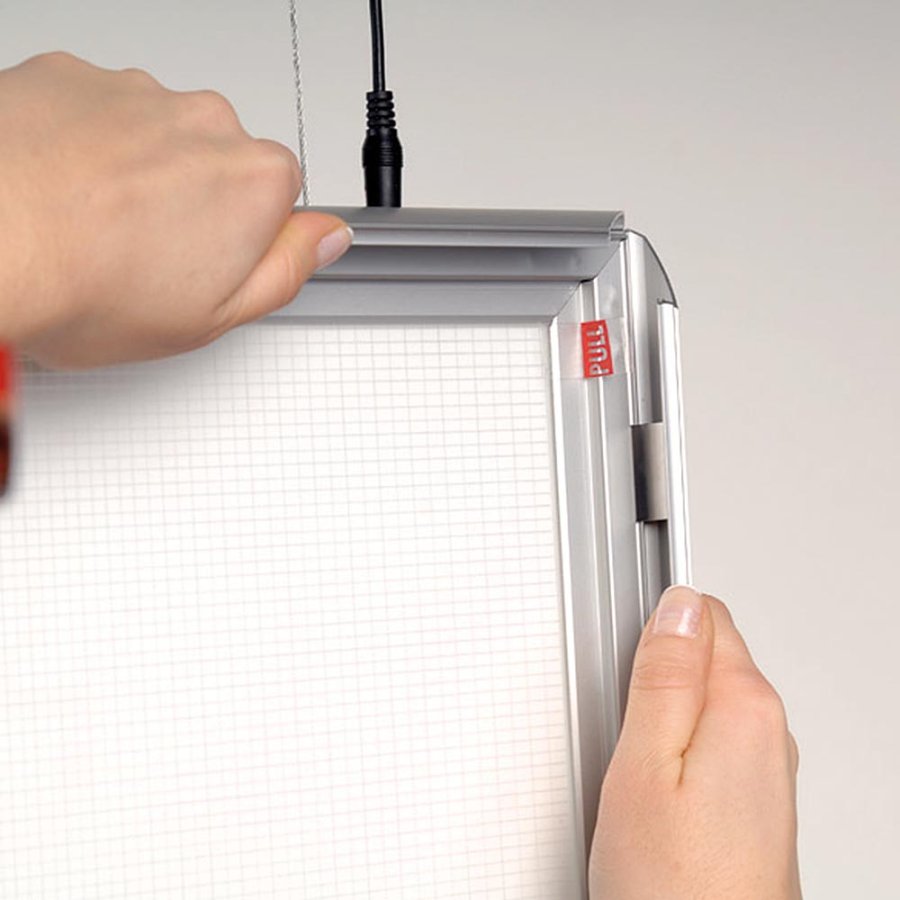 LED-Leuchtrahmen doppelseitig - 50 x 70 cm horizontal