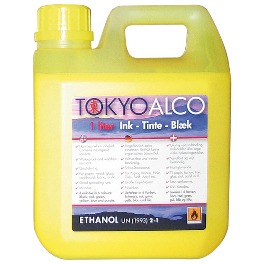 Tokyo Alco Schildertinte - 1L Gelb