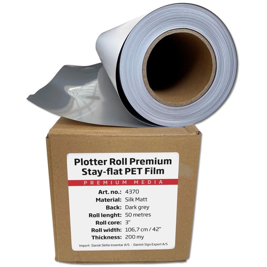 Plotterrolle Premium Stay-Flat-PET-Folie