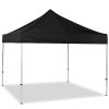 Pavillon/Veranstaltungszelt Lux aus wasserdichtem Polyester, silber/schwarz - 2x2 m #1