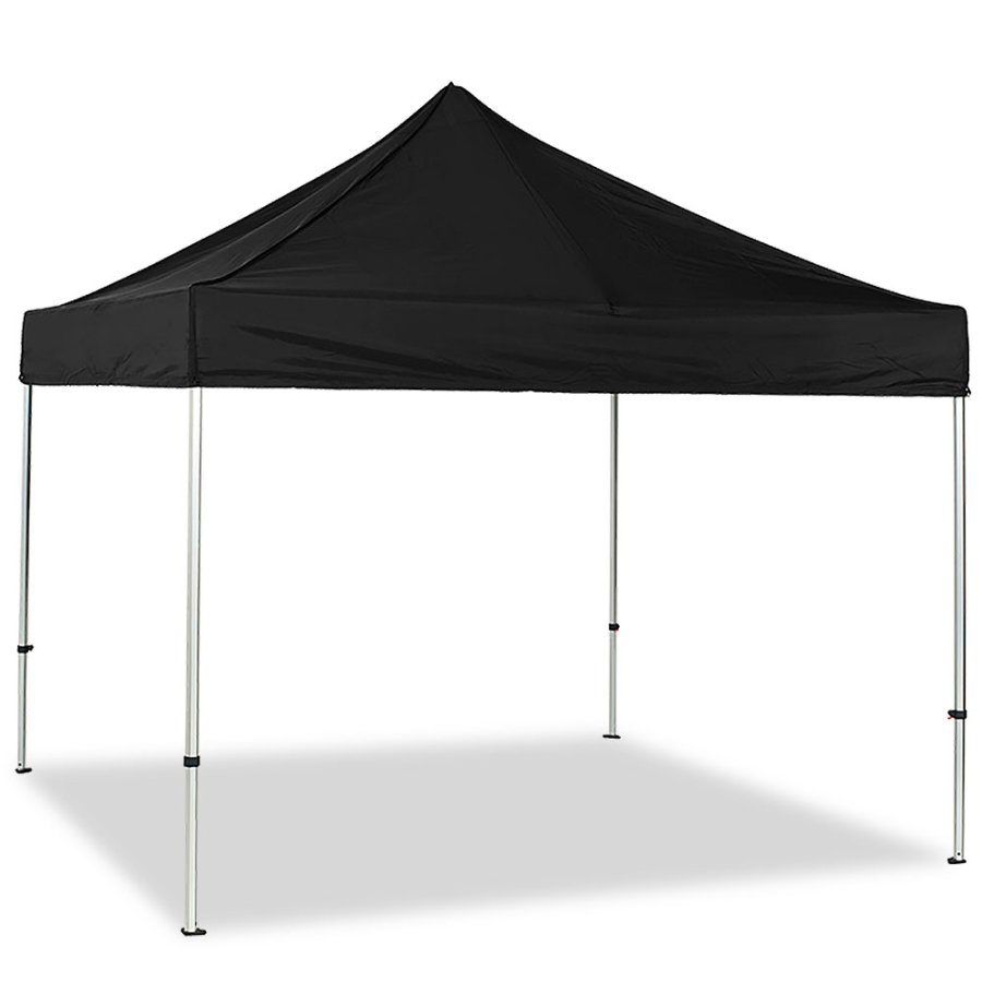 Pavillon/Veranstaltungszelt Lux aus wasserdichtem Polyester, silber/schwarz - 3x3 m