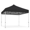 Pavillon/Veranstaltungszelt Lux aus wasserfestem Polyester, silber/schwarz - 4x4 m #9
