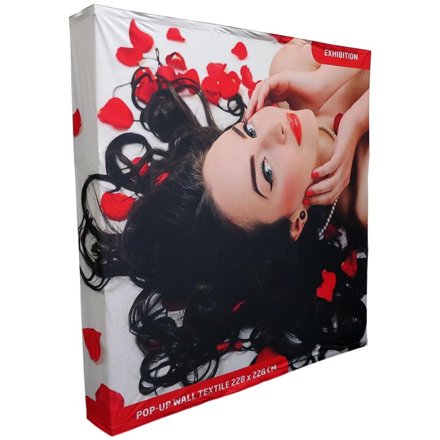 Pop-up-Wandtextilmodell 3x3 - Ohne Banner