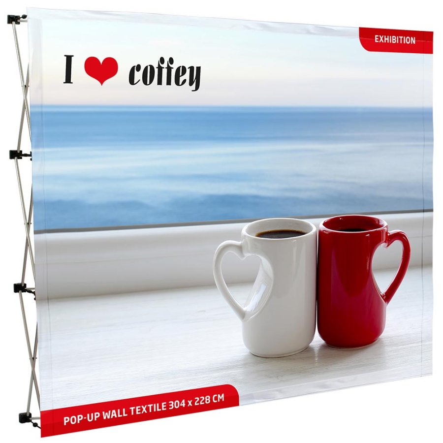 Pop-Up-Wand 4x3 - Textil