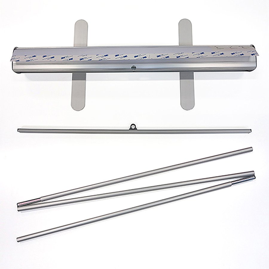 Classic Roll-up, einseitig, 80 x 200 cm - Silber