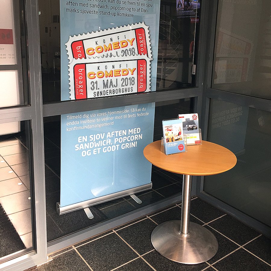 Classic Roll-up, einseitig, 85 x 200 cm - Silber