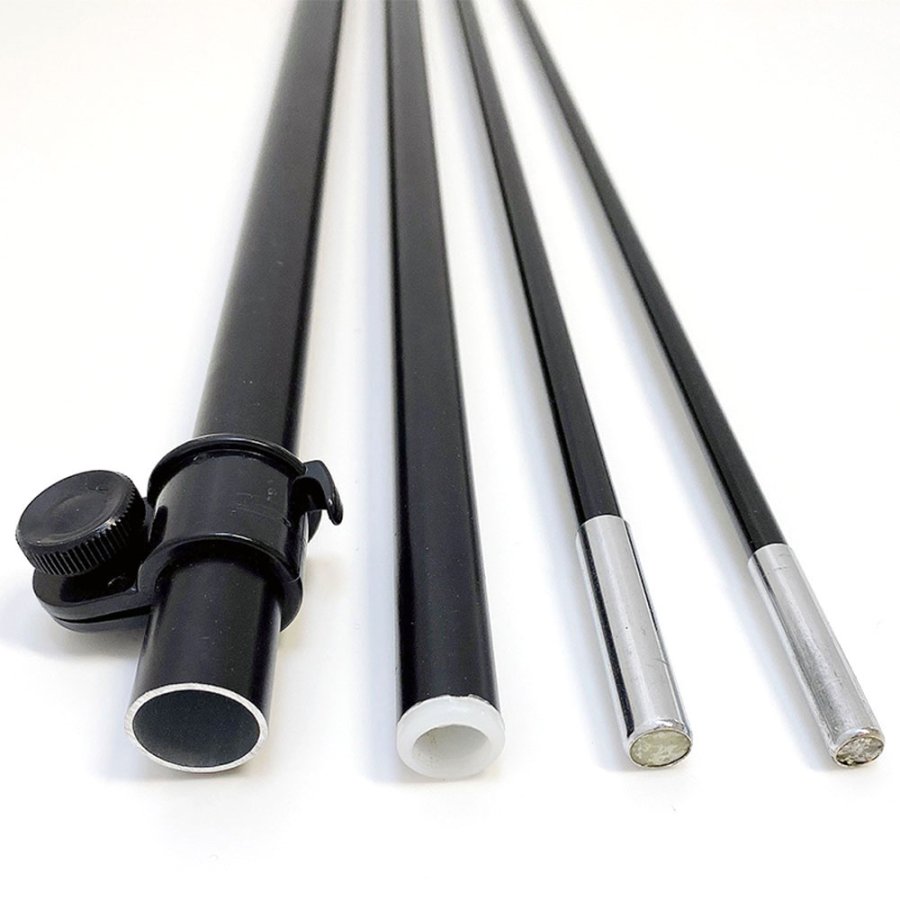 Beachflag, Outdoor-Bow, Large schwarzes Stangensytem