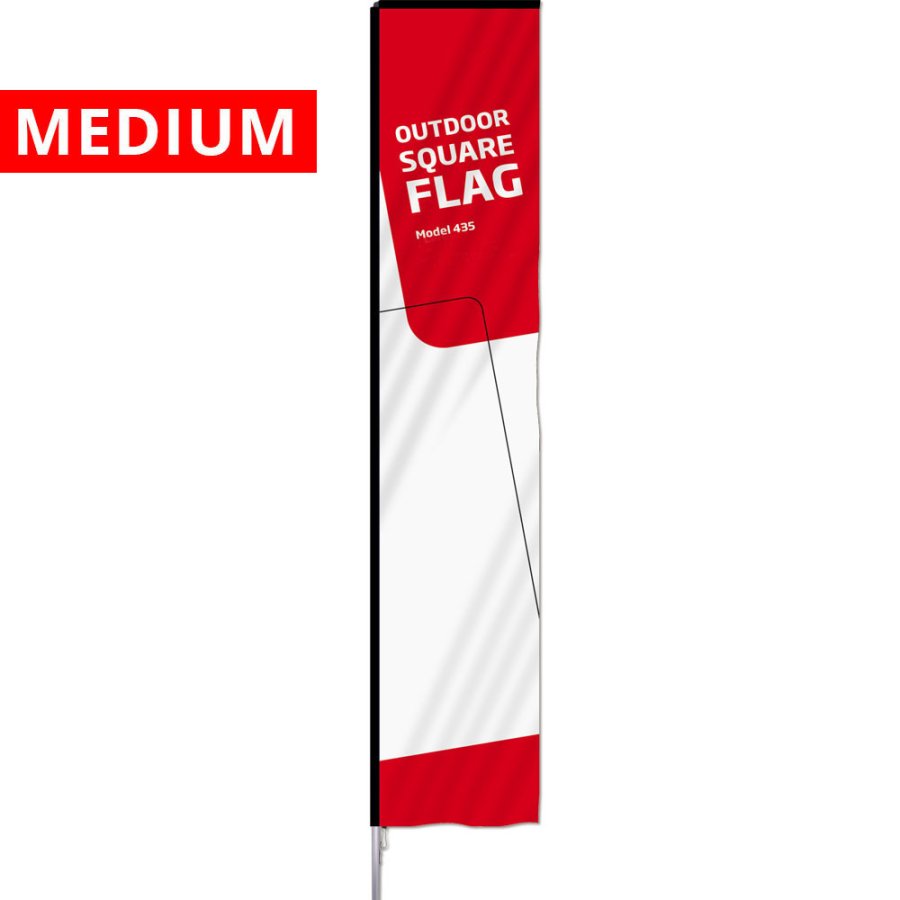 Beachflag, Outdoor Square Flag Medium, Stangensystem