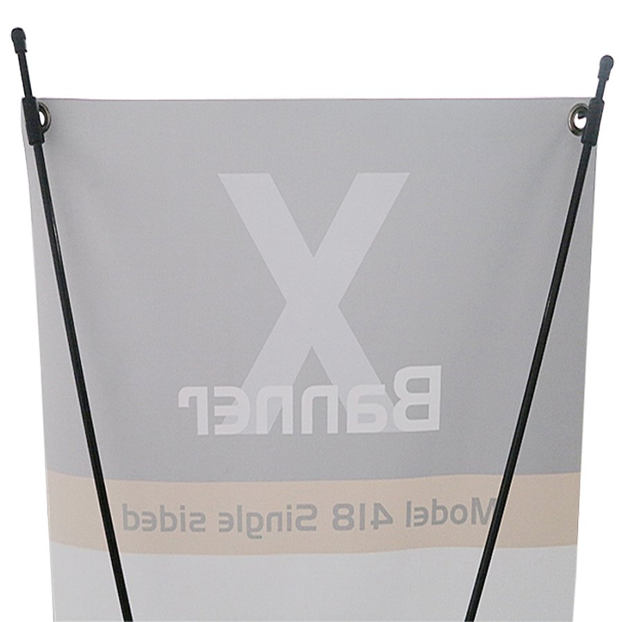 X-Banner 55x150cm ohne Banner und Aufdruck - Schwarz