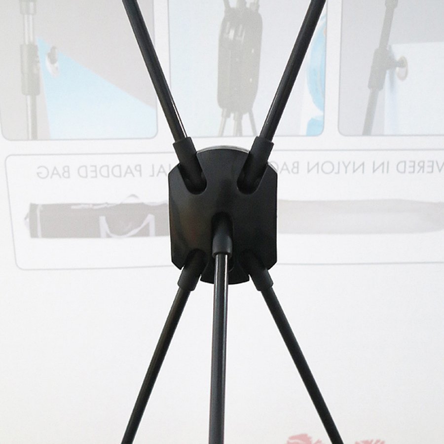 X-Banner 55x150cm ohne Banner und Aufdruck - Schwarz