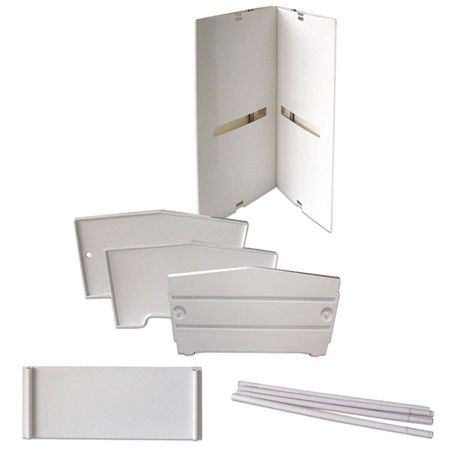 Basic Messe Theke Wei&szlig;, mit Tasche