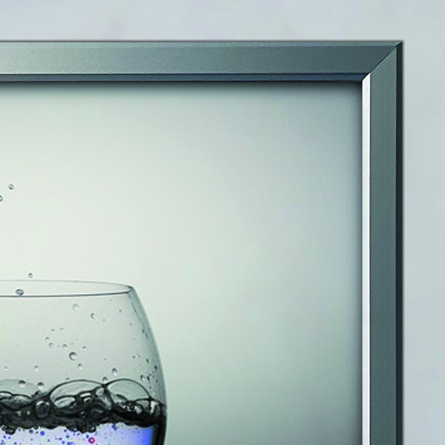 Klapprahmen mit 20mm Aluminium-Flachprofil, silber - 50 x 70 cm