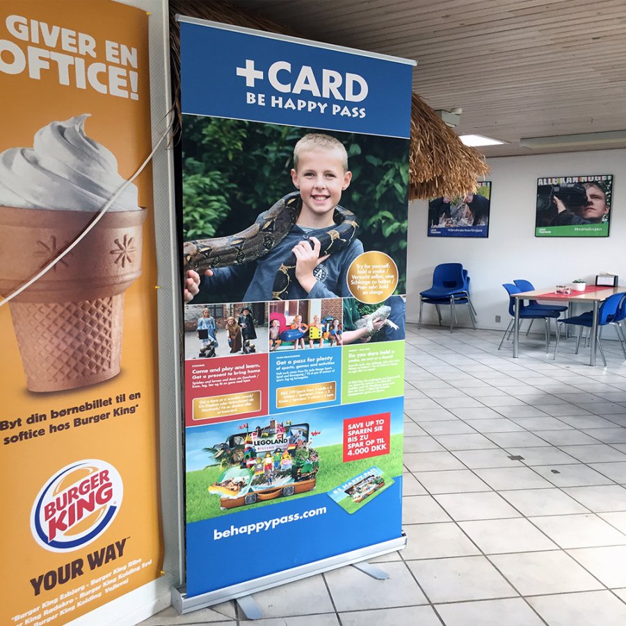 Basic Roll-up einseitig - 120x200 cm - Silber