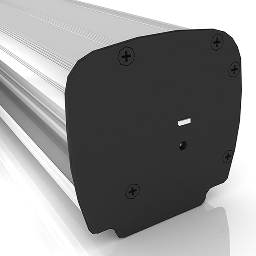 Standard-Roll-up Kassette, silber, einseitig, 85 x 200 cm