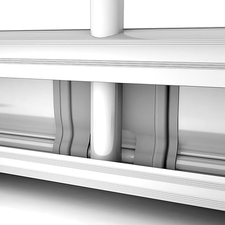 Standard-Roll-up Kassette, silber, einseitig, 85 x 200 cm