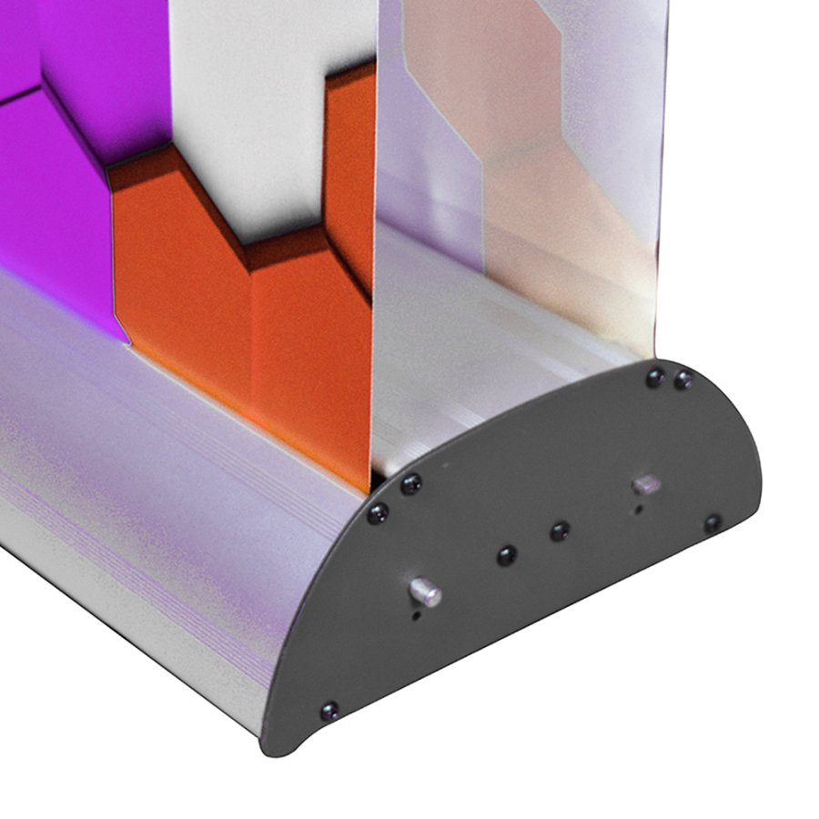 Stylish Roll-up, doppelseitig, Kassette, silber, 85 x 200 cm