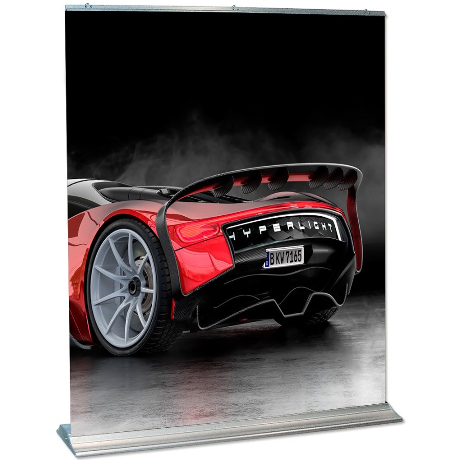 Mega Roll-up einseitig - 320x250 cm - Silber