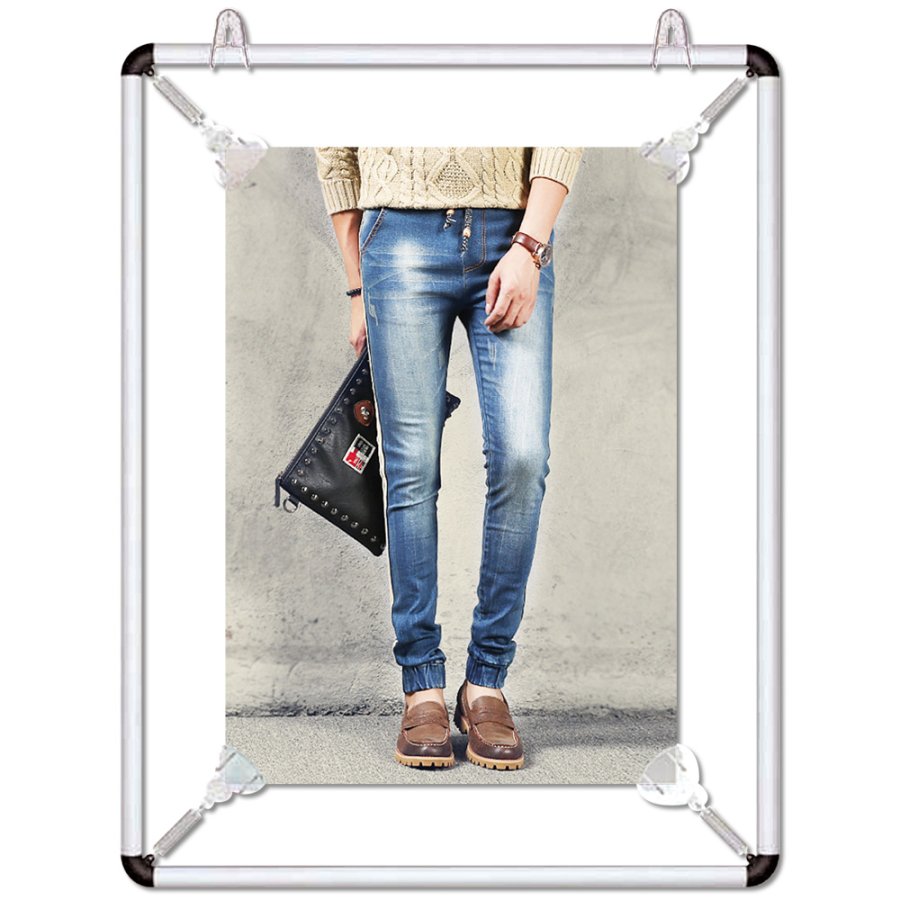 Poster Strecher Posterrahmen doppelseitig - A1 - Silber