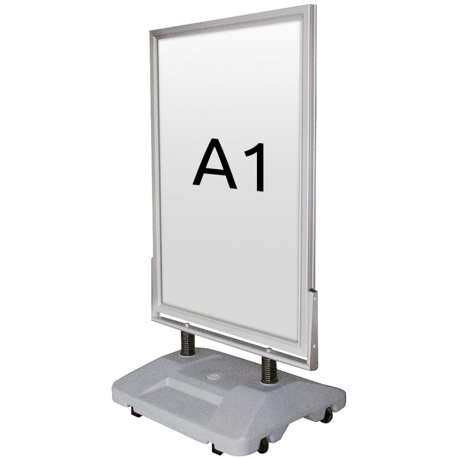 Wind-Sign Waterbase Kundenstopper - A1 - Silber