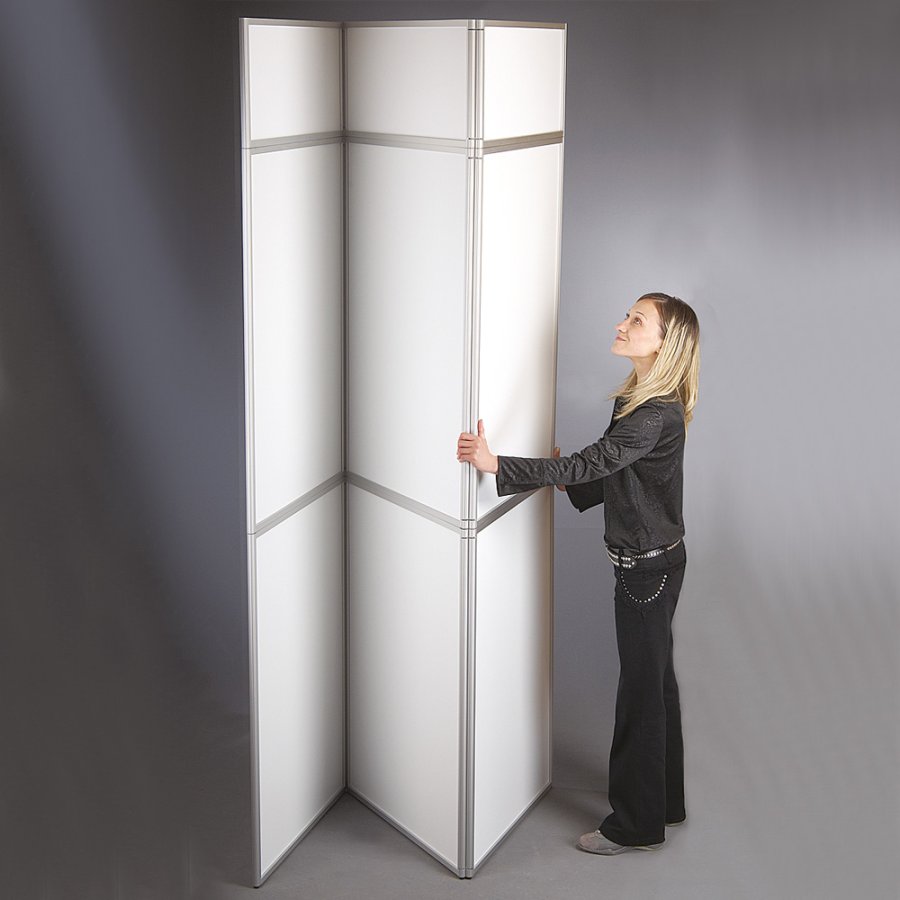 Expo-Wall Messewand, 3 Abschnitte, 219 x 239 cm
