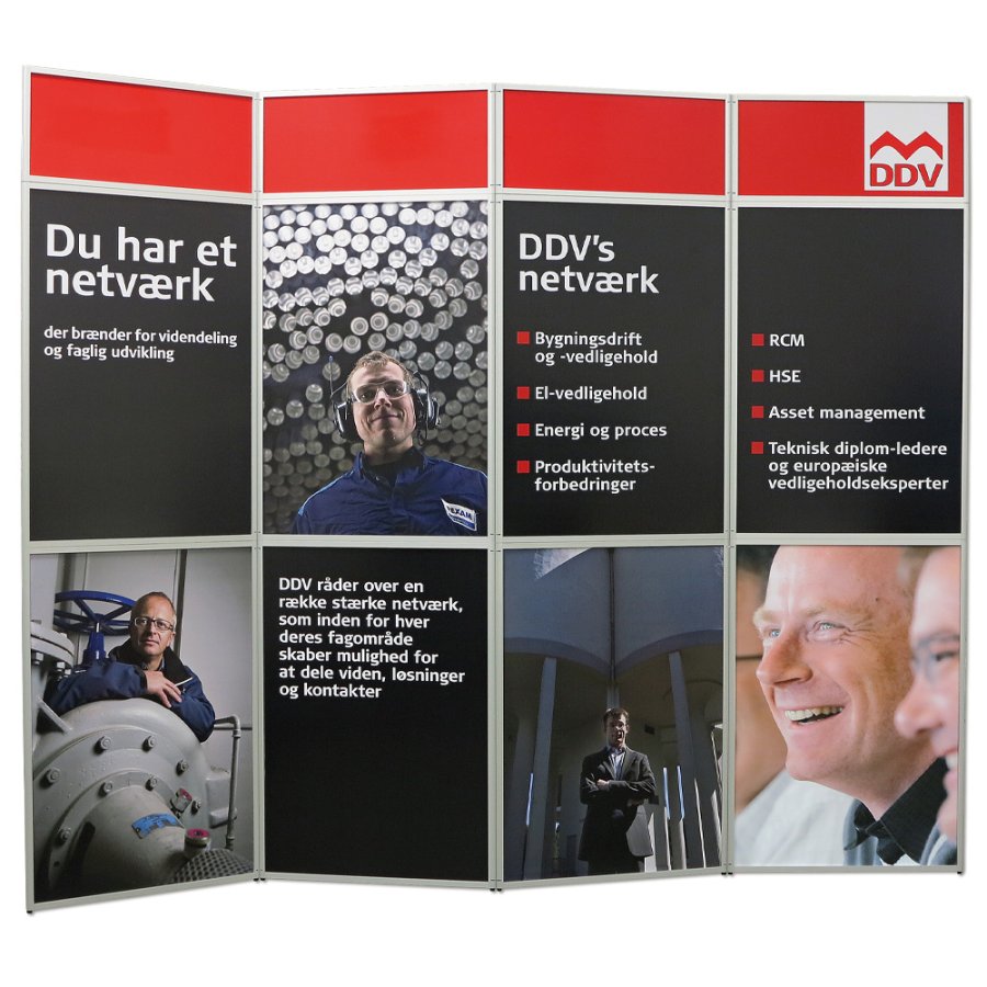 Expo Wall Messewand, 4 Sektionene, 292 x 239 cm