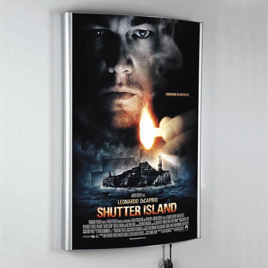 LED-Konvex-Leuchtrahmen einseitig - A1