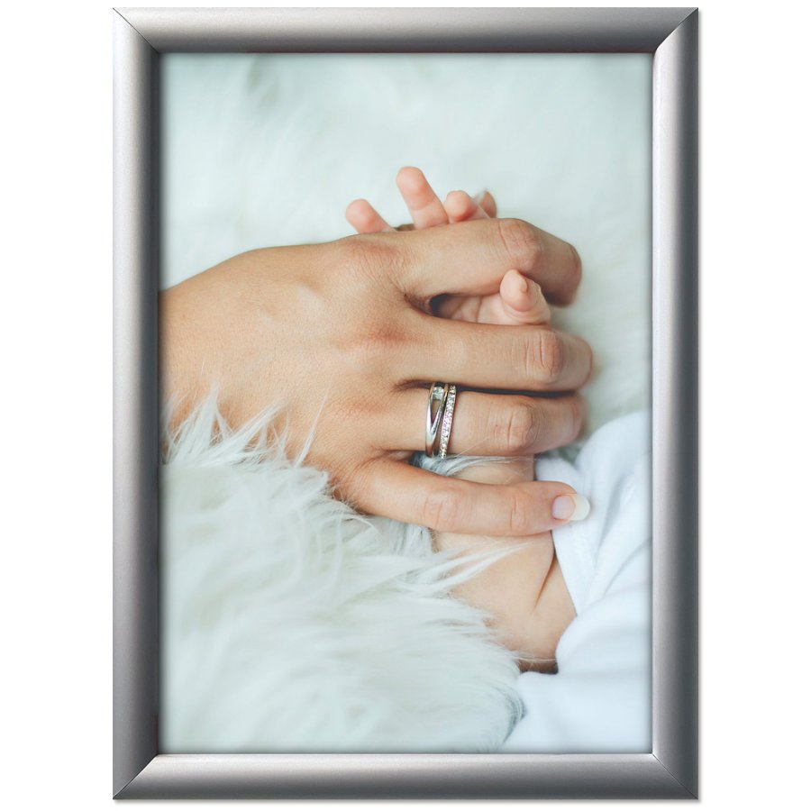 Klapprahmen, Security Frame, 25 mm Aluminiumprofil, Silber, A1 - 59,4 x 84,1 cm