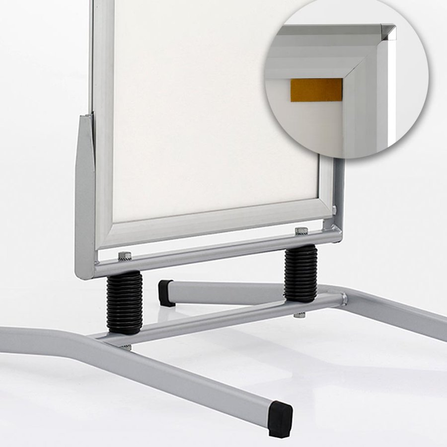 Wind-Line Basic Kundenstopper - 50x70 cm - Silber